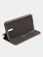 Розовый чехол книжка на Nokia 2.3, 3.2, 4.2, из эко кожи, с карманом для карт