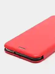 Красный чехол книжка на Samsung Galaxy M20, из эко кожи, с карманом