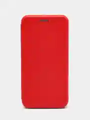 Красный чехол книжка на Samsung Galaxy M20, из эко кожи, с карманом