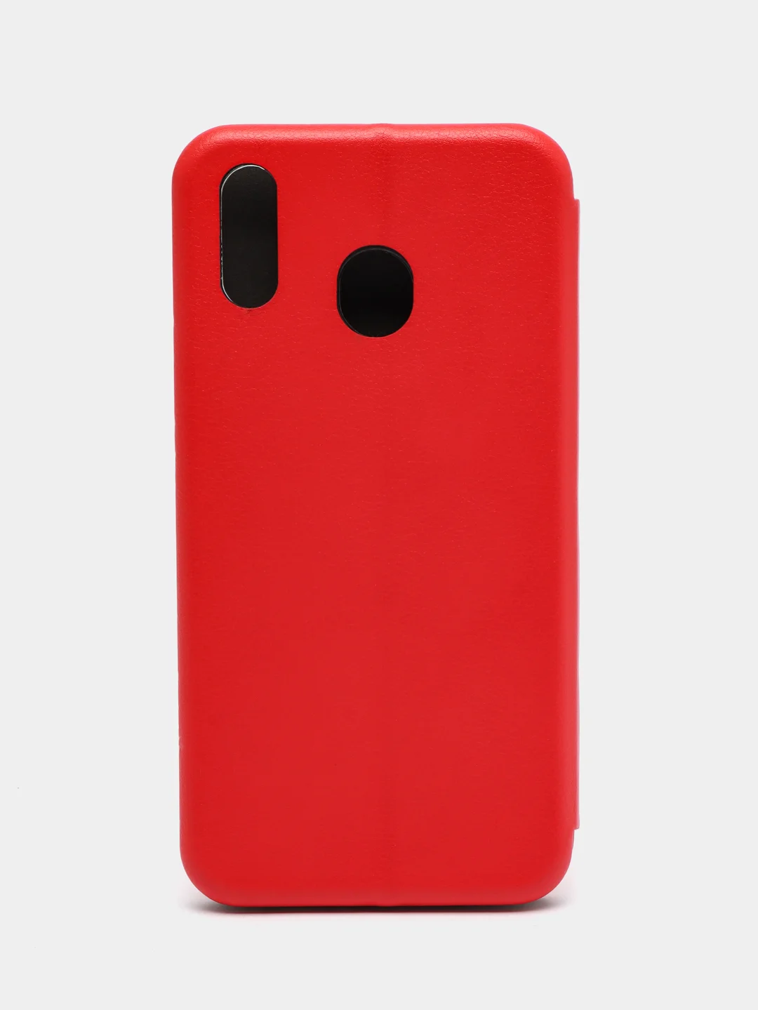 Красный чехол книжка на Samsung Galaxy M20, из эко кожи, с карманом