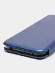 Синий чехол книжка на Nokia 2.3, 3.2, 4.2, из эко кожи, с карманом для карт