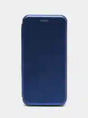 Синий чехол книжка на Nokia 2.3, 3.2, 4.2, из эко кожи, с карманом для карт