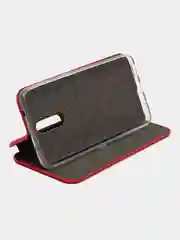 Красный чехол книжка на Nokia 2.3, 3.2, 4.2, из эко кожи, с карманом для карт