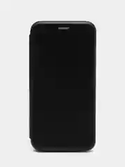 Черный чехол книжка на Nokia 2.3, 3.2, 4.2, из эко кожи, с карманом для карт