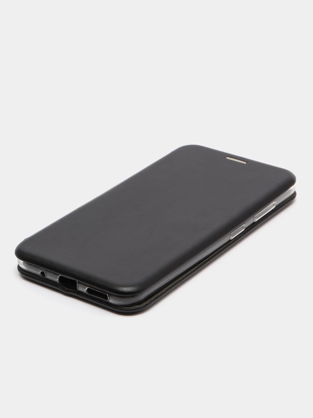 Черный чехол книжка на Nokia 2.3, 3.2, 4.2, из эко кожи, с карманом для карт