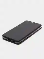Черный чехол книжка на Nokia 2.3, 3.2, 4.2, из эко кожи, с карманом для карт