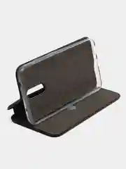 Черный чехол книжка на Nokia 2.3, 3.2, 4.2, из эко кожи, с карманом для карт