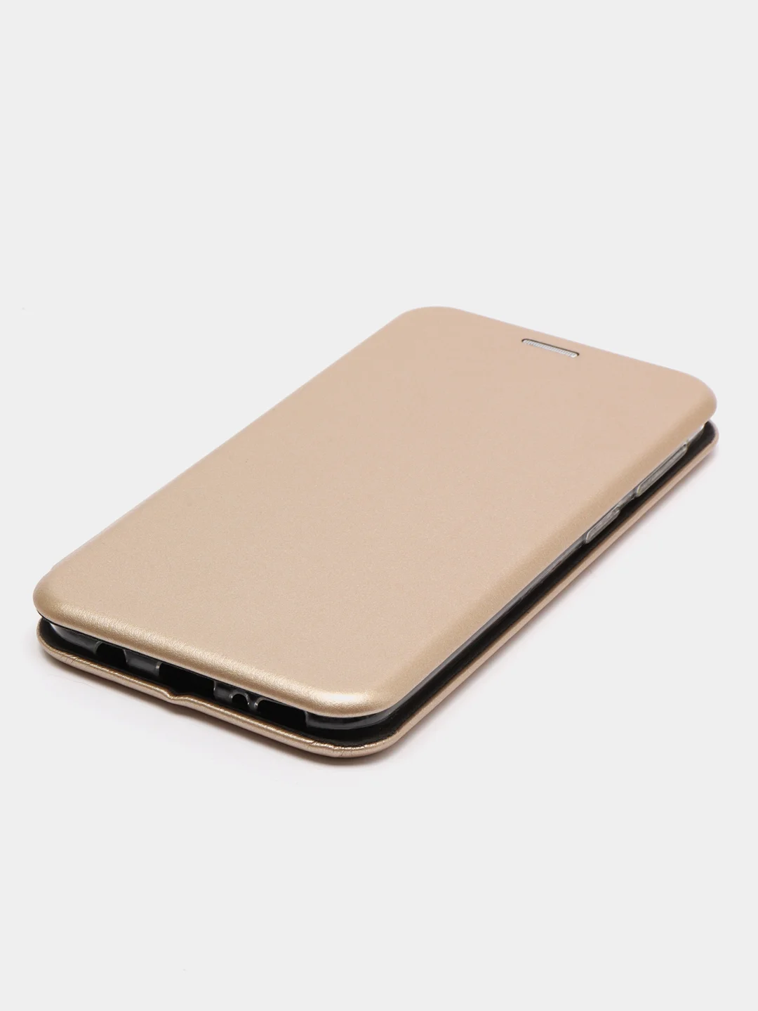 Золотой чехол книжка на Samsung Galaxy M20, из эко кожи, с карманом