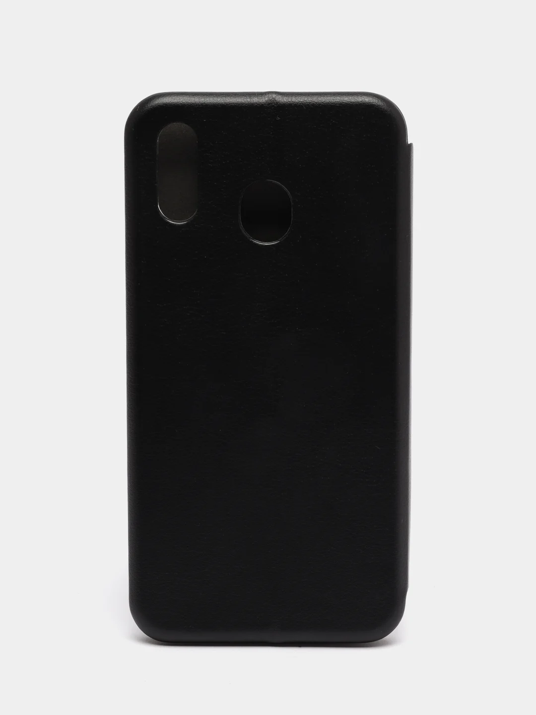 Черный чехол книжка на Samsung Galaxy M20, из эко кожи, с карманом