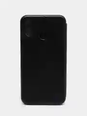 Черный чехол книжка на Samsung Galaxy M20, из эко кожи, с карманом