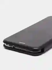 Черный чехол книжка на Samsung Galaxy M20, из эко кожи, с карманом