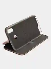Розовый чехол книжка на Samsung Galaxy M20, из эко кожи, с карманом