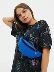 Синий поясная сумка