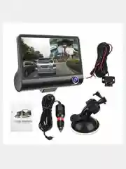 Черный видеорегистратор VIDEO CARDVR Full HD 1080Р с 3 камерами, регистратор автомобильный
