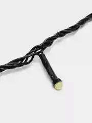 Белый уличная гирлянда-нить, LED, на черном проводе, 15 м