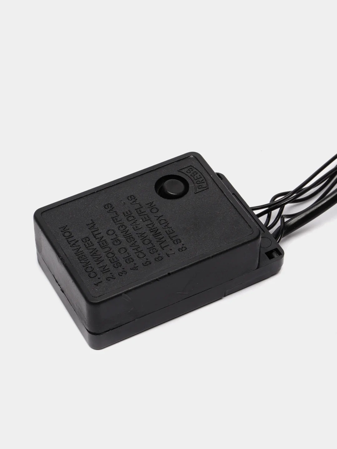 Желтый уличная гирлянда-нить, LED, на черном проводе, 15 м