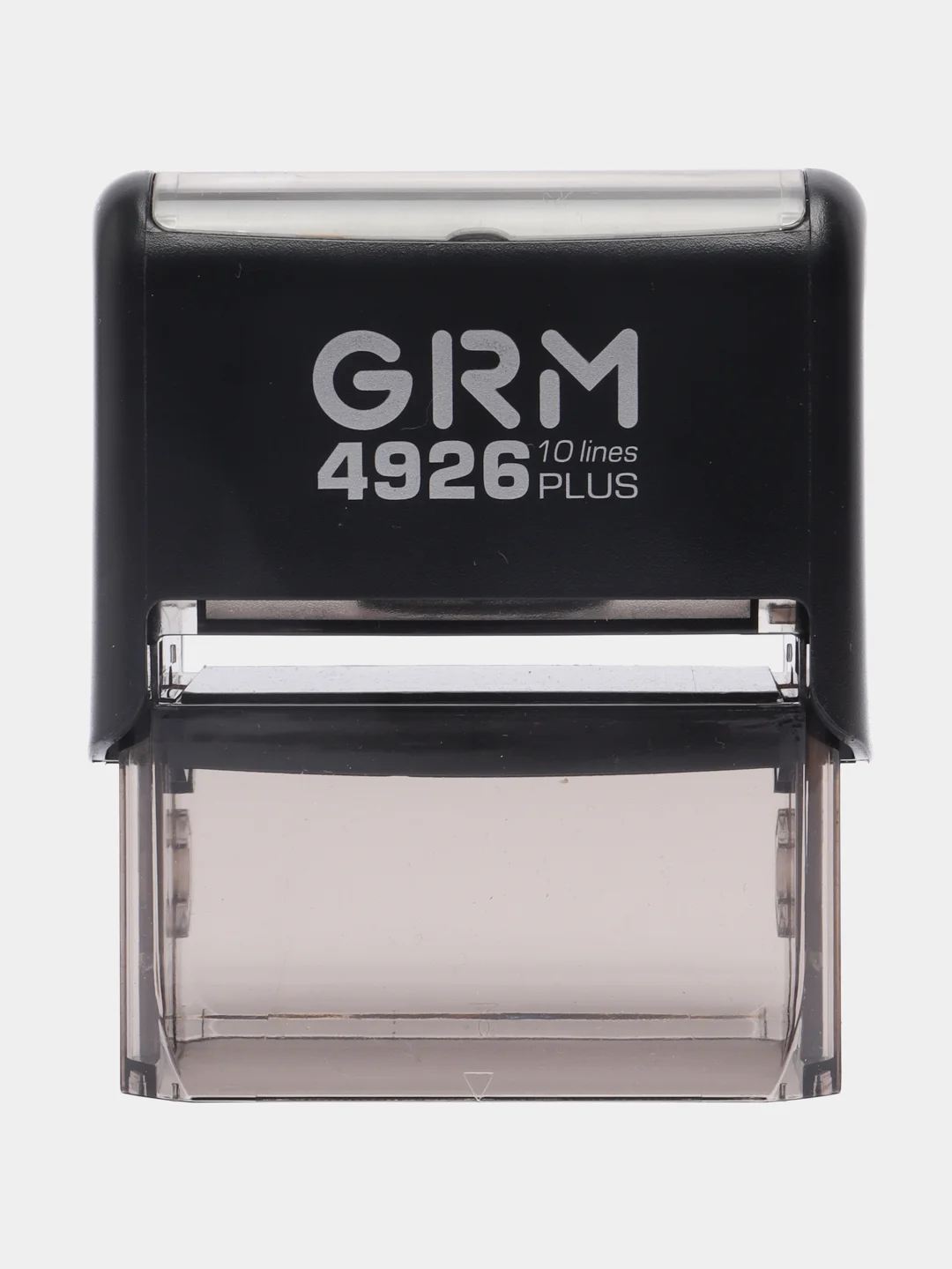 Черный автоматический штамп GRM 4926 Plus 75 х 38 мм, 10 строк