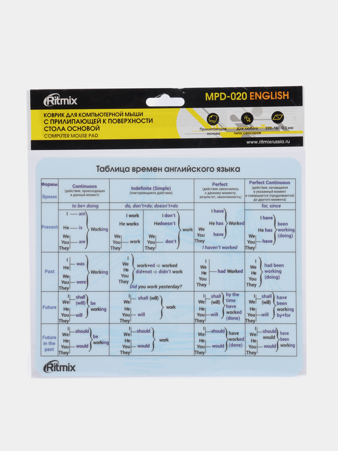 Коврик для мыши Ritmix English купить по цене 99 ₽ в интернет-магазине  Магнит Маркет
