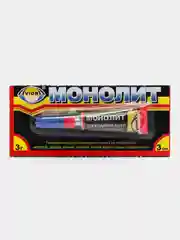 Супер-клей моментальный секундный "Монолит", 3 грамма