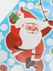 Голубой наклейки на окна А4 новогодние