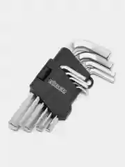 Набор инбусовых шестигранных ключей Biber 90503 CrV, 1.5-10 мм, 9 штук
