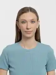 Красный овальные серьги "Сердце"