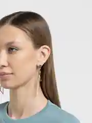 Розовый длинные серьги женские с геометрическими подвесками Bliss, висячие, вечерние бижутерия