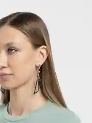Черный длинные серьги женские с геометрическими подвесками Bliss, висячие, вечерние бижутерия