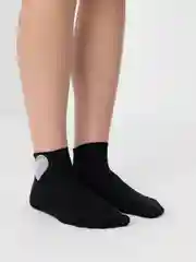 Черный носки женские, со стразами