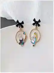 Аметистовый серьги женские/ серьги с персонажами из мультфильмов