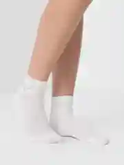 Белый носки женские, со стразами
