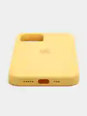 Лимонный чехол Silicone Case для iPhone 12 / iPhone 12 Pro, закрытый низ