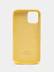 Лимонный чехол Silicone Case для iPhone 12 / iPhone 12 Pro, закрытый низ