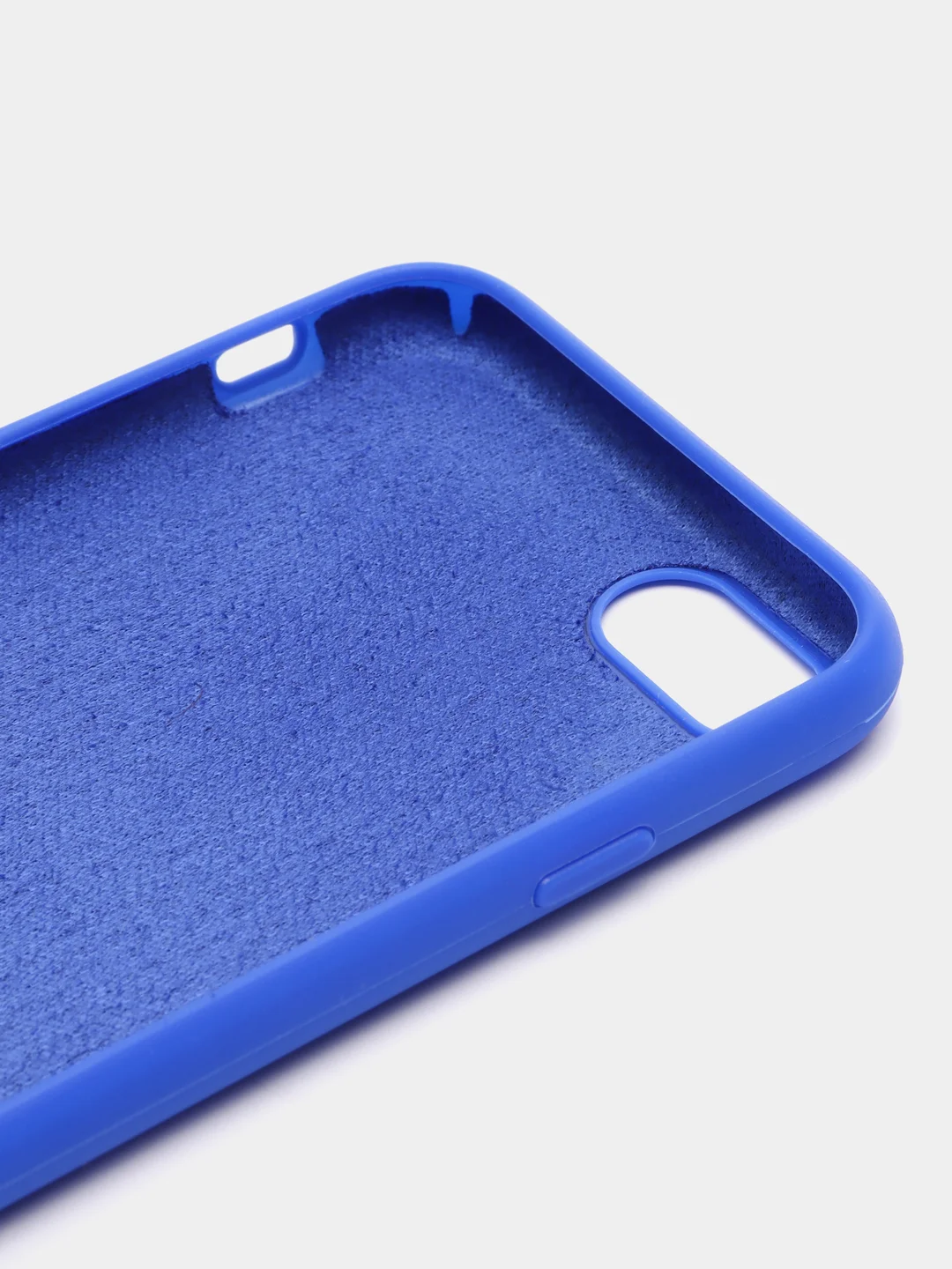 Индиго чехол Silicone Case для iPhone 7, 8, SE 2020, с открытым низом