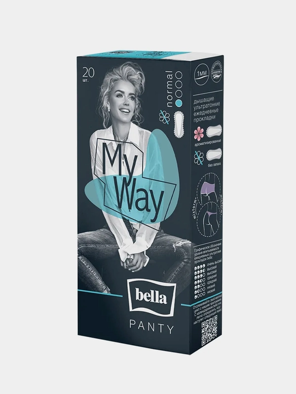 Прокладки ежедневные Bella Panty My Way sensitive, 20 штук
