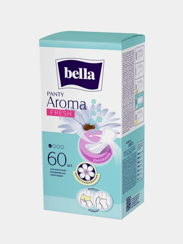 Прокладки ежедневные ультратонкие Bella Panty aroma fresh, 60 штук