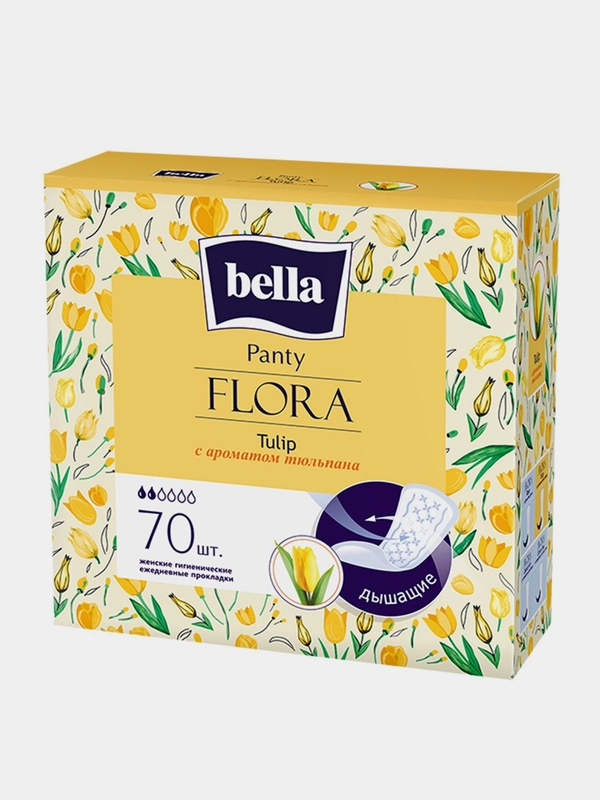 Прокладки ежедневные Bella Panty FLORA Tulip, 70 штук