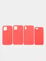 Розовый чехол для iPhone 12, 11, 7, 8, Pro, Max, Plus силиконовый айфон