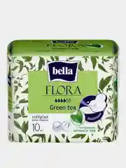 Прокладки Bella FLORA Green tea, 10 штук