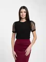 Черный блузка женская, подростковая, школьная, офисная, праздничная, повседневная