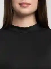 Черный топ женский укороченный, на завязках