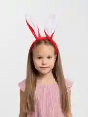 Карнавальный ободок зайчик зайка заяц с ушками ушами для праздника