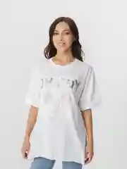 Белый футболка женская