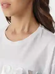 Белый футболка женская