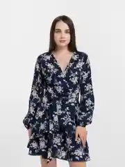 Женское шифоновое платье с принтом, вечернее