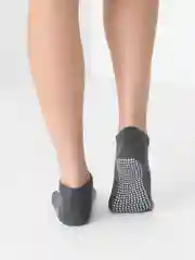 Тёмно-серый носки для йоги антискользящие, пилатеса Non slip