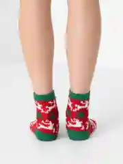 Вишнёвый носки махровые, женские, новогодние, Emily