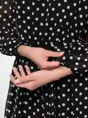 Черный платье женское шифоновое