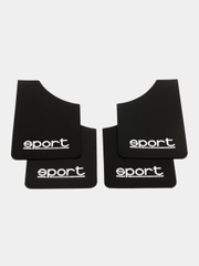 Брызговики универсальные SPORT для легковых автомобилей, цвет черный, комплект 4 штуки