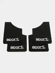 Брызговики универсальные SPORT для легковых автомобилей, цвет черный, комплект 4 штуки